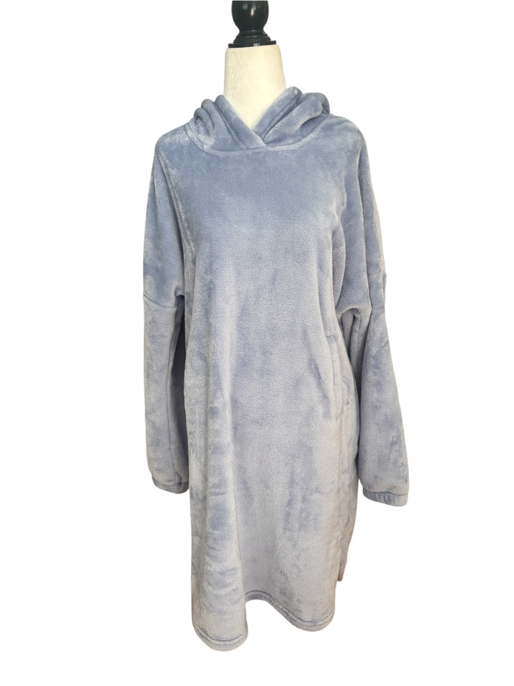 Denver Hayes Womens Plush Hooded Sleep Hoodie Wearable Blanket Sleepwear Size L